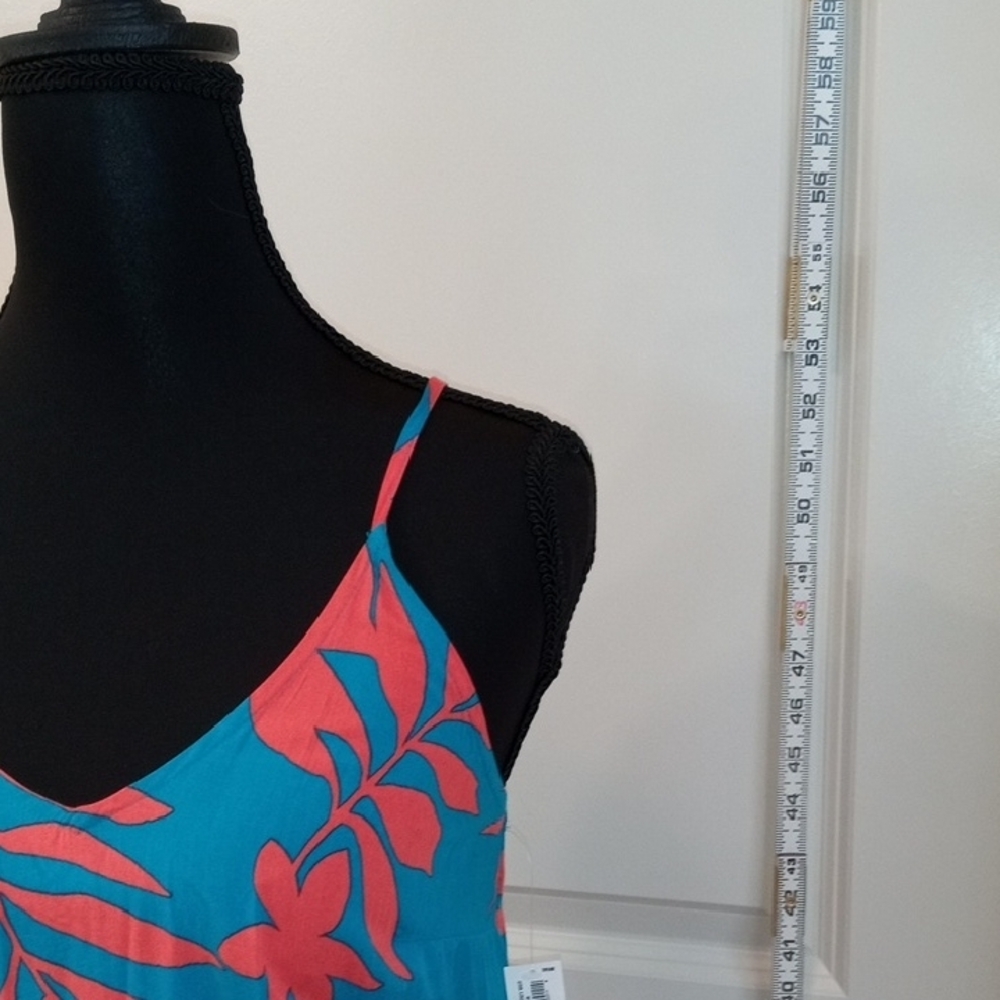 Old Navy NWT Blue and Pink Floral Maxi Dress Size Small - Picture 6 of 7